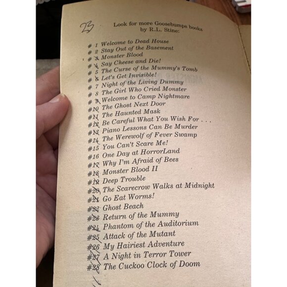 Goosebumps #14 #15 #29 You Can’t Scare Me Werewolf Fever Swamp Monster Blood III - Picture 13 of 16